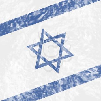 Grunge Israel Indicating Middle East And Flag