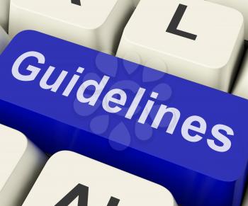 Guidelines Key Showing Guidance Rules Or Policy