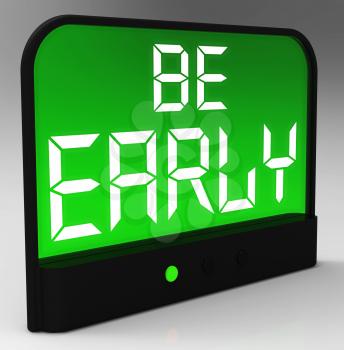 Be Early Clock Message Shows Deadline And On Time