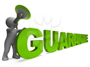 Guarantee Character Showing Warrantee Guaranteed Or Guarantees