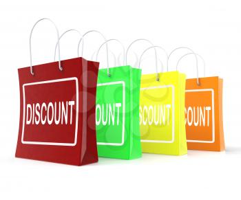 Discount Shopping Bags Meaning Cut Price Or Reduce