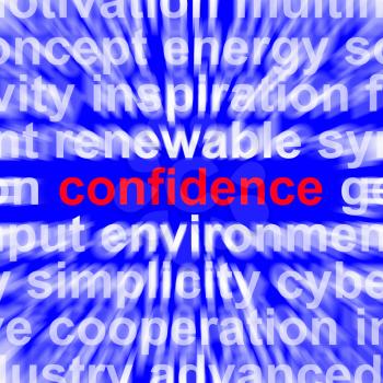 Confidence Word Showing Self-Assurance Composure And Belief