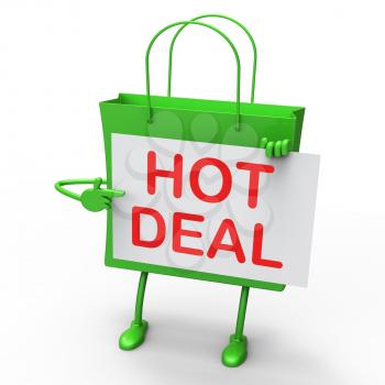 Hot Deal Bag Represents Bargains and Discounts