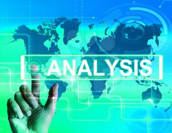 Analysis Map Displaying Internet or International Data Analyzing