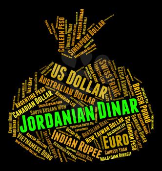 Jordanian Dinar Indicating Forex Trading And Market