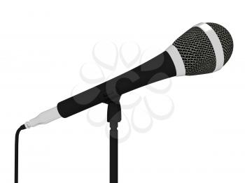 Microphone Closeup Musical Showing Concert Songs Or Singing Hits