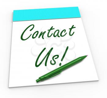 Contact Us! Notebook Meaning Online Support Or Chat Helpdesk