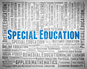 Special Education Indicating Slow Learner And Develop