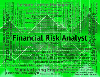 Financial Risk Analyst Showing Work Occupation And Investment