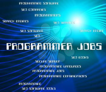 Programmer Jobs Indicating Software Engineer And Occupation