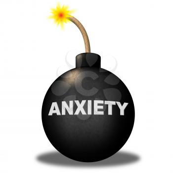 Anxiety Warning Representing Worry Angst And Apprehensiveness