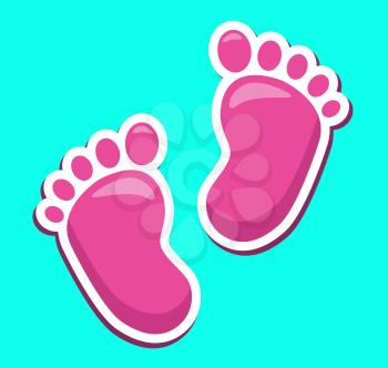 Baby Feet Showing Parenthood Barefoot And Infant