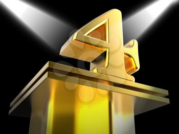 Golden Four On Pedestal Meaning Movie Awards Or Prizes