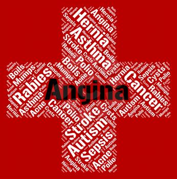 Angina Word Showing Congestive Heart Failure And Congenital Heart Disease