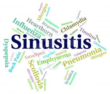 Sinusitis Word Meaning Ill Health And Infected