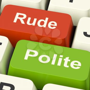 Rude Polite Keys Meaning Good Bad Manners