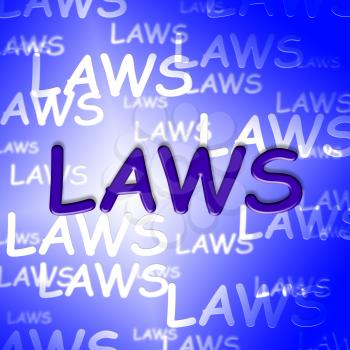 Law Words Showing Bylaws Legal And Ruling