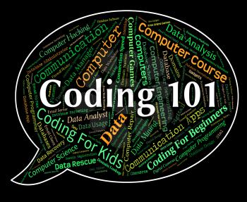 Coding Word Representing Introduction Guides And Program