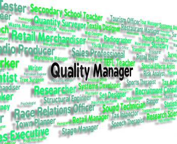 Quality Manager Indicating Perfect Employee And Employer