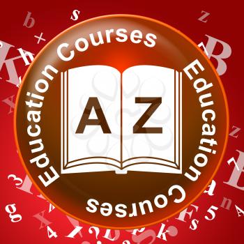 Education Courses Representing Schedules Studying And Learn