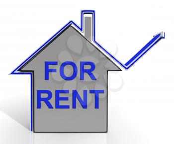 For Rent House Showing Landlord Leasing Property To Tennant
