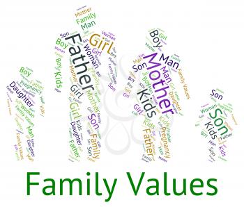 Family Values Indicating Blood Relative And Standards