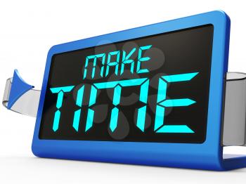 Make Time Clock Showing Scheduling And Planning