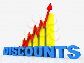 Big Discount Representing Financial Report And Infochart