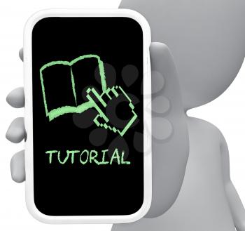 Tutorial Online Indicating Mobile Phone And Smartphone 3d Rendering