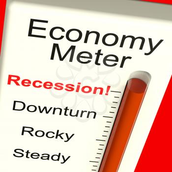 Economy Meter Shows Recession and Downturn
