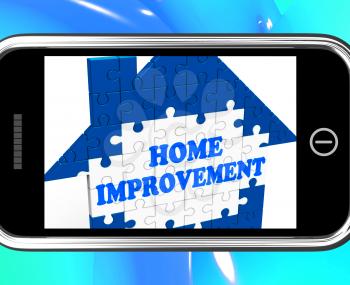 Home Improvement On Smartphone Shows Hiring Contractor Or Remodelling House