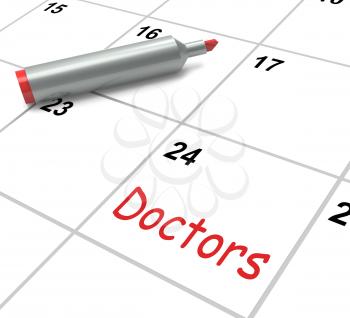 Doctors Calendar Meaning Medical Consultation And Prescriptions