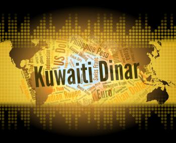 Kuwaiti Dinar Showing Worldwide Trading And Foreign 