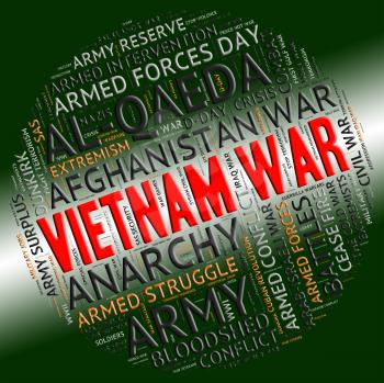 Vietnam War Indicating North Vietnamese Army And North Vietnamese Army