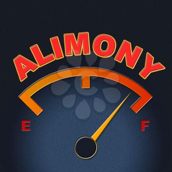 Alimony Gauge Meaning Spouse Payment And Display