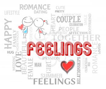 Feelings Couple Representing Find Love And Heart