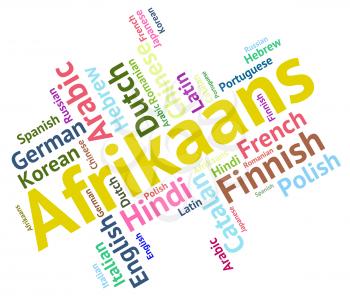 Afrikaans Word Indicating Study Language And Translate