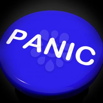 Panic Switch Showing Anxiety Panicking Distress
