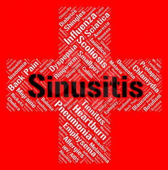 Sinusitis Word Indicating Chronic Rhinosinusitis And Infected