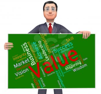 Value Words Showing Quality Control And Valued 
