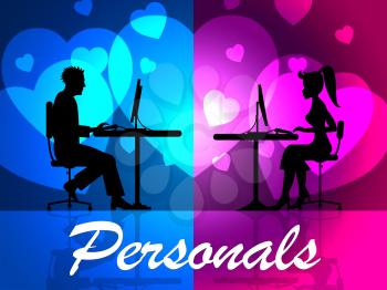 Personals Online Indicating Web Site And Advertisement