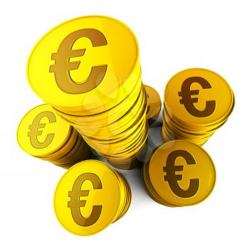 Euro Savings Meaning Financing European And Currency