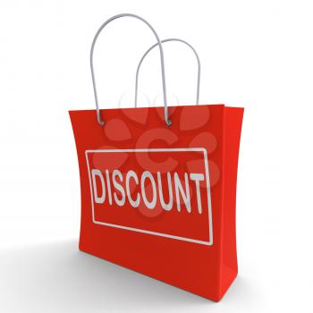 Discount Shopping Bag Meaning Cut Price Or Reduce