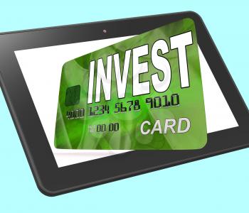 Invest on Credit Debit Card Showing Investing Money