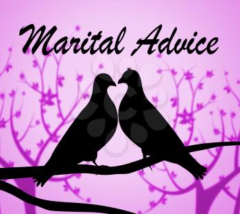 Marital Advice Showing Tips Spouse And Guidance