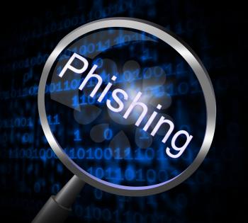 Phishing Fraud Indicating Scamming Frauds And Scam