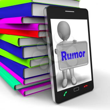 Rumor Phone Meaning Spreading False Information And Gossip