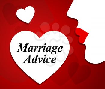 Marriage Advice Showing Advisory Help And Advise