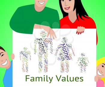 Family Values Indicating Blood Relative And Standards