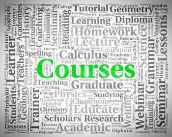 Courses Word Meaning Learn Words And School